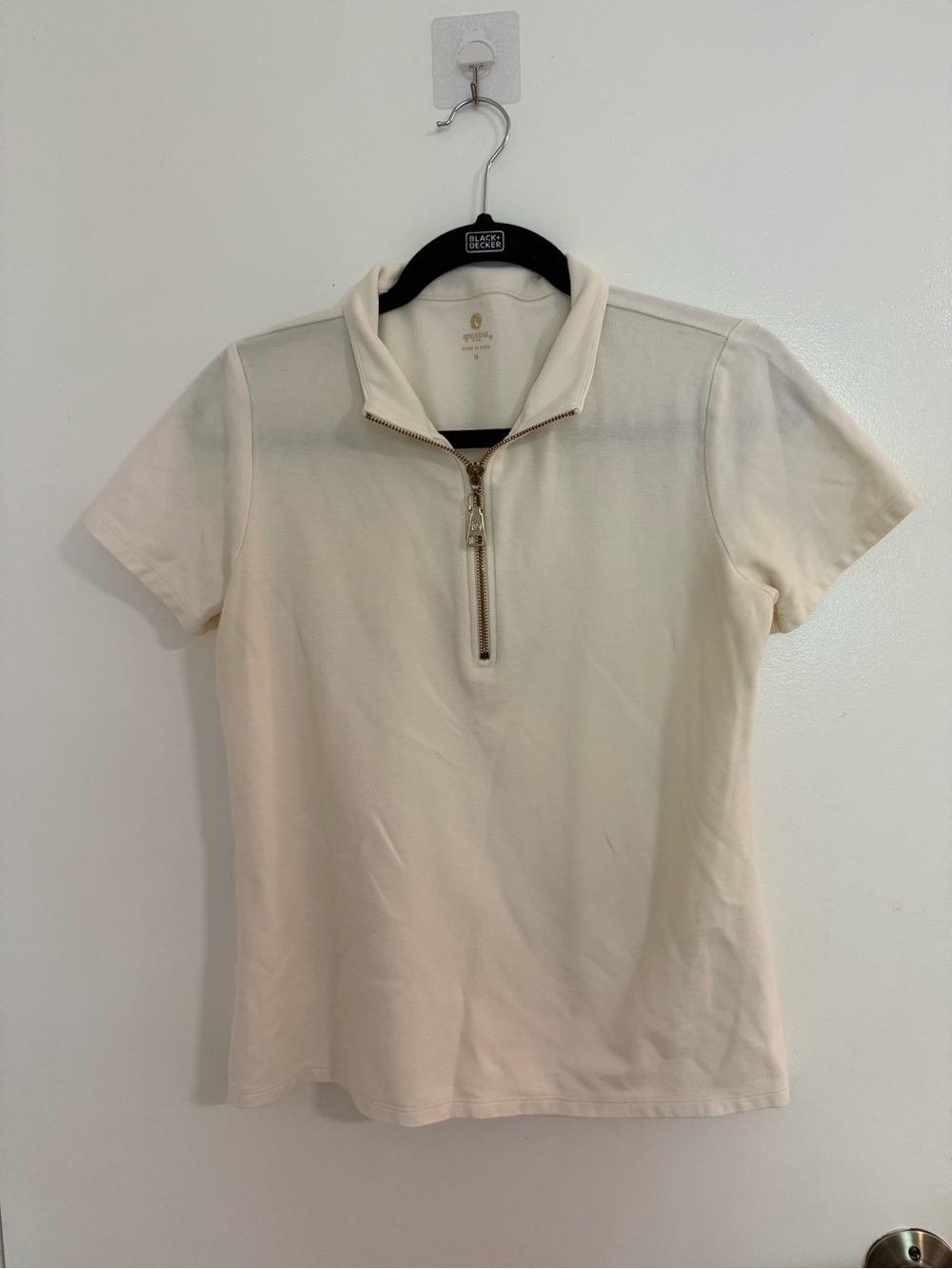Spartina 449 Serena Short Sleeve Half-Zip Top